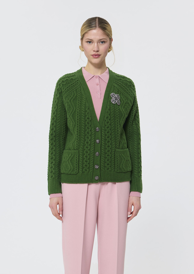 Greg Vest green wool Cactus TARA JARMON CH