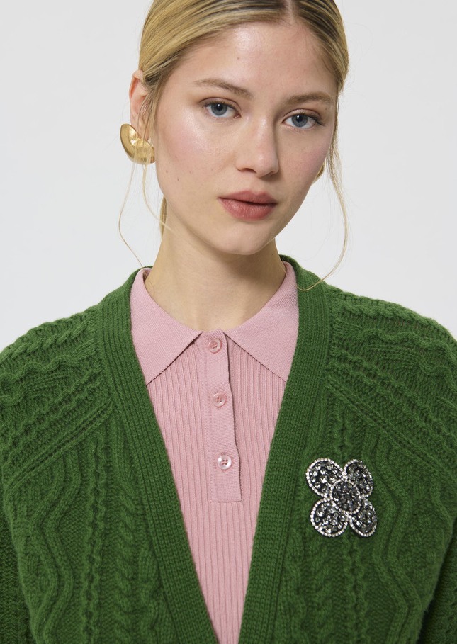 Greg Vest green wool Cactus TARA JARMON CH
