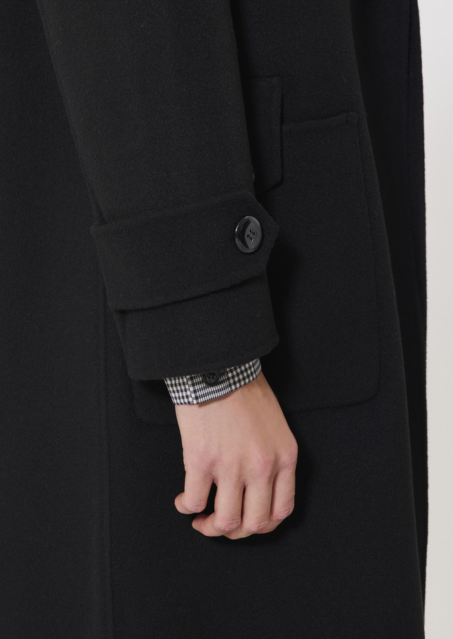 Maeline coat black double-sided wool Black TARA JARMON CH