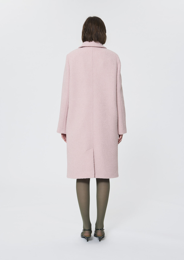 Marguerite Coat pink in bouclé wool Pink TARA JARMON CH