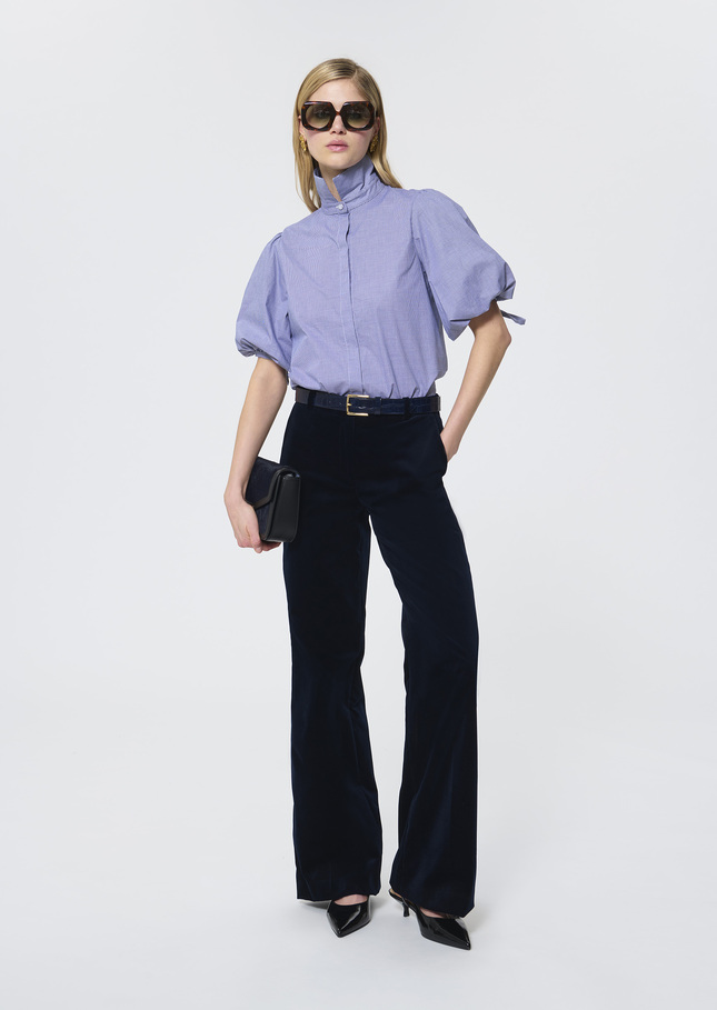 Pitt Pants midnight blue velvet Night TARA JARMON CH