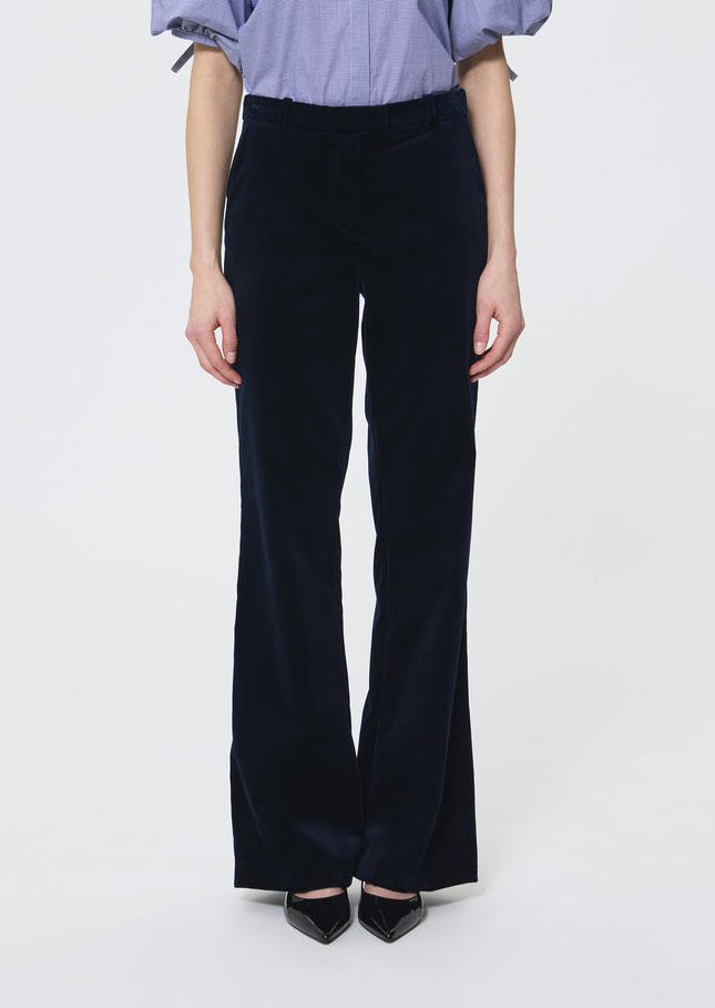 Pitt Pants midnight blue velvet Night TARA JARMON CH