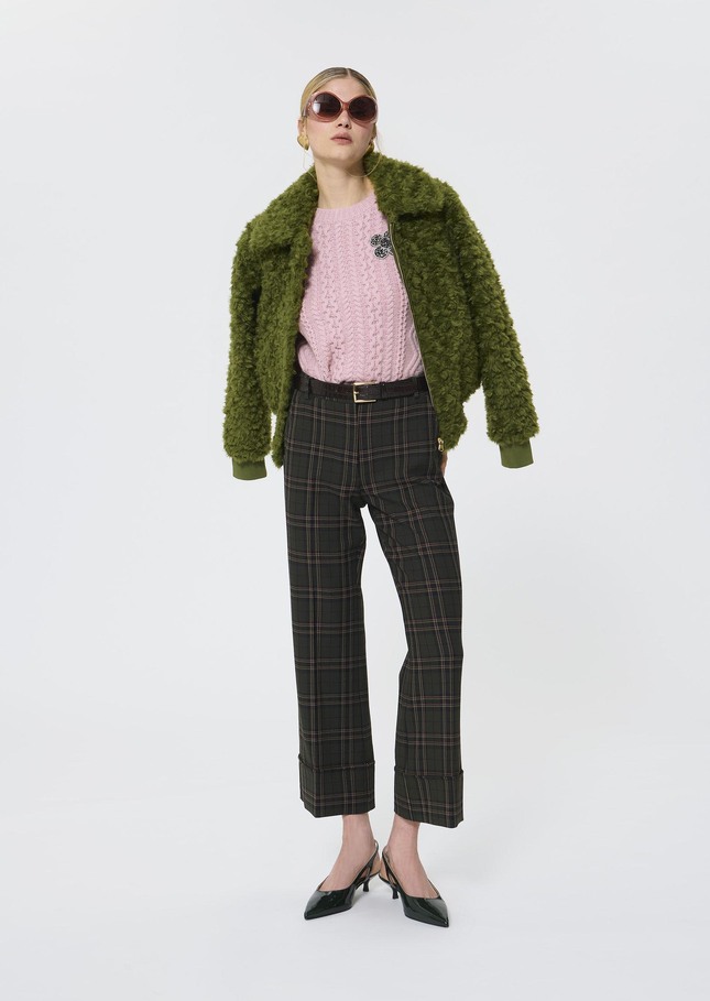 Pierre Pants green checkered Vert anglais TARA JARMON CH