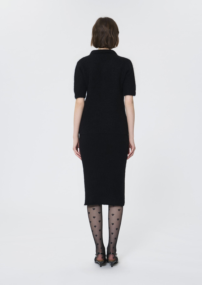Paulino sweater black brushed alpaca Black TARA JARMON CH