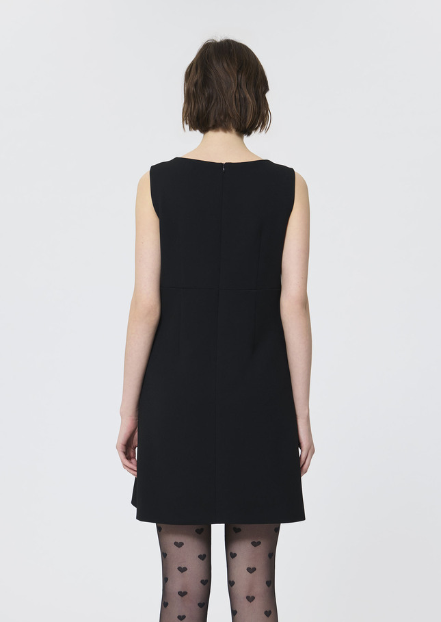 Riley Dress black crepe Black TARA JARMON CH