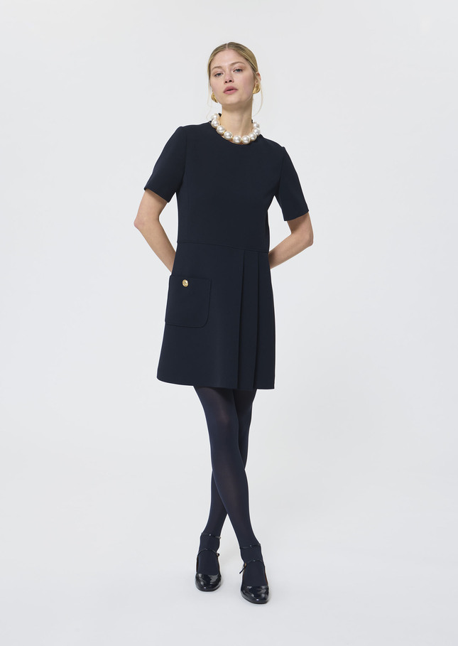 Rosella dress midnight blue crepe Night TARA JARMON CH