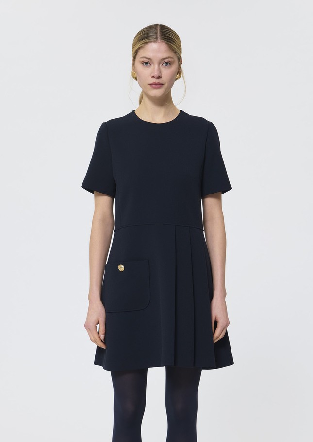 Rosella dress midnight blue crepe Night TARA JARMON CH