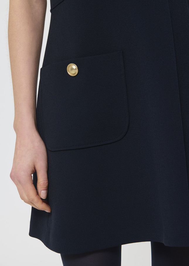 Rosella dress midnight blue crepe Night TARA JARMON CH