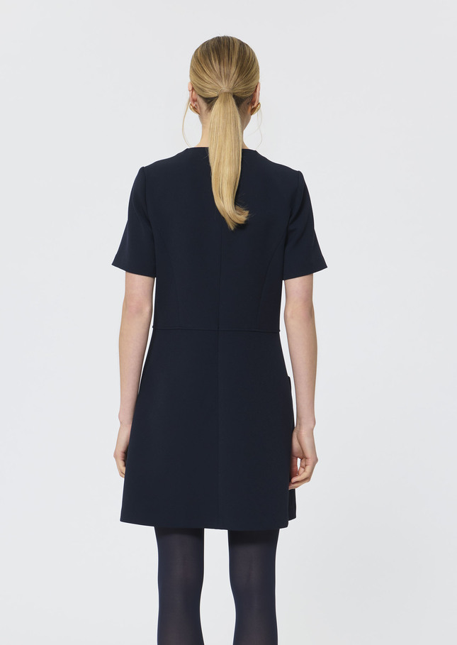 Rosella dress midnight blue crepe Night TARA JARMON CH