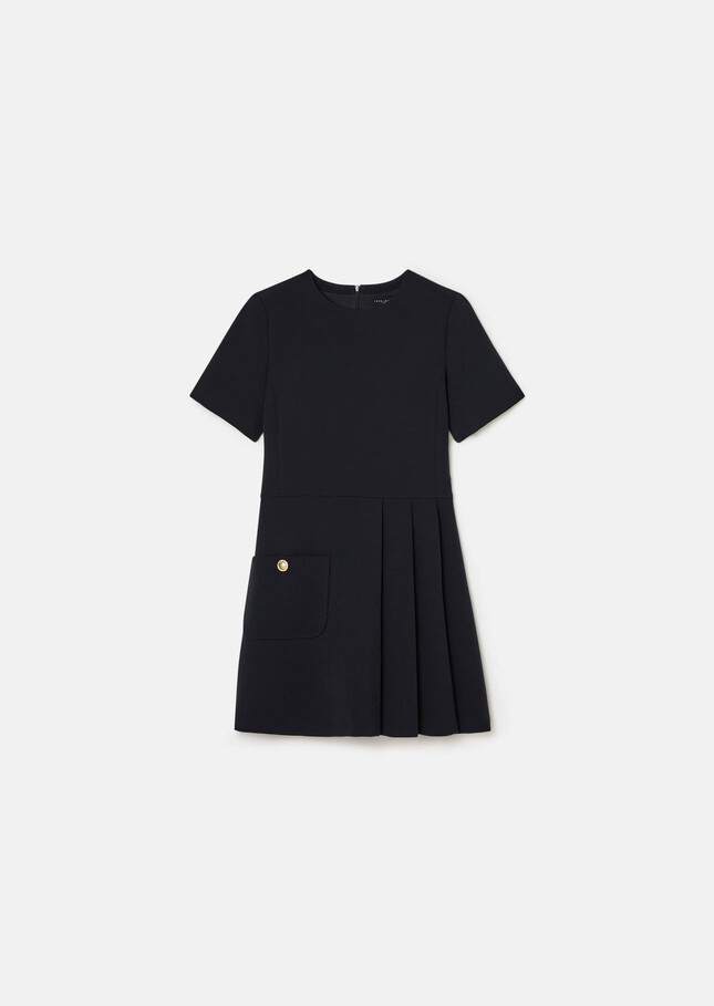 Rosella dress midnight blue crepe Night TARA JARMON CH