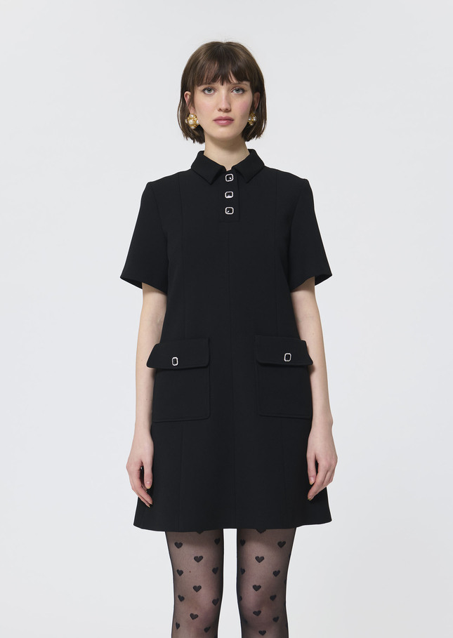 Roanne dress black crepe Black TARA JARMON CH