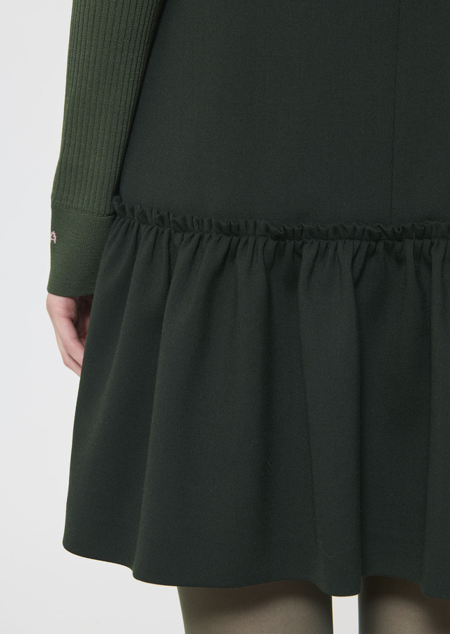 Rosabel dress green flannel Vert anglais TARA JARMON CH