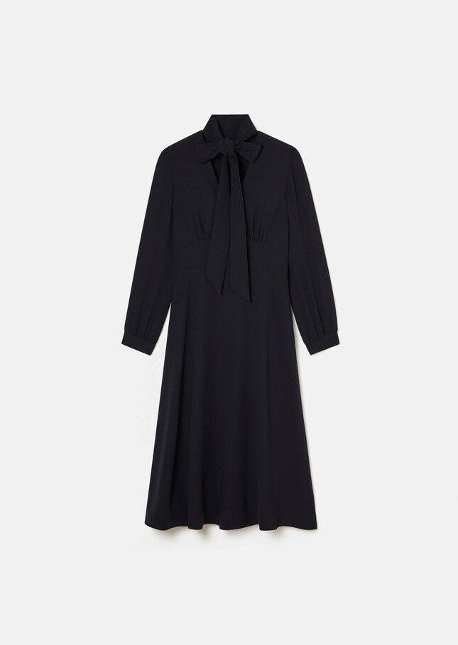 Rosalie Dress midnight blue crepe Night TARA JARMON CH