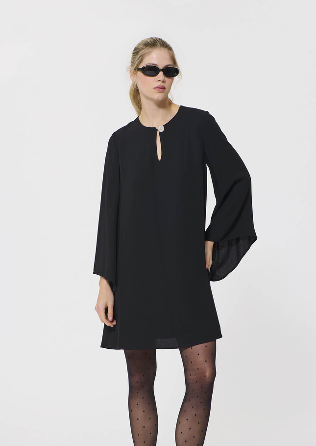 Raonie Dress black crepe Black TARA JARMON CH