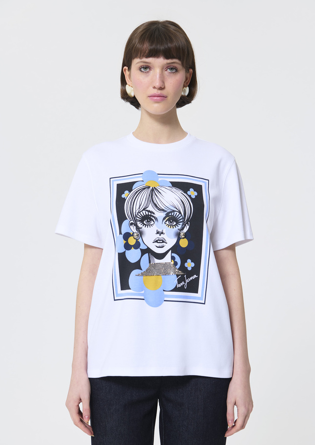 Taratwiggy T-Shirt white cotton White TARA JARMON CH