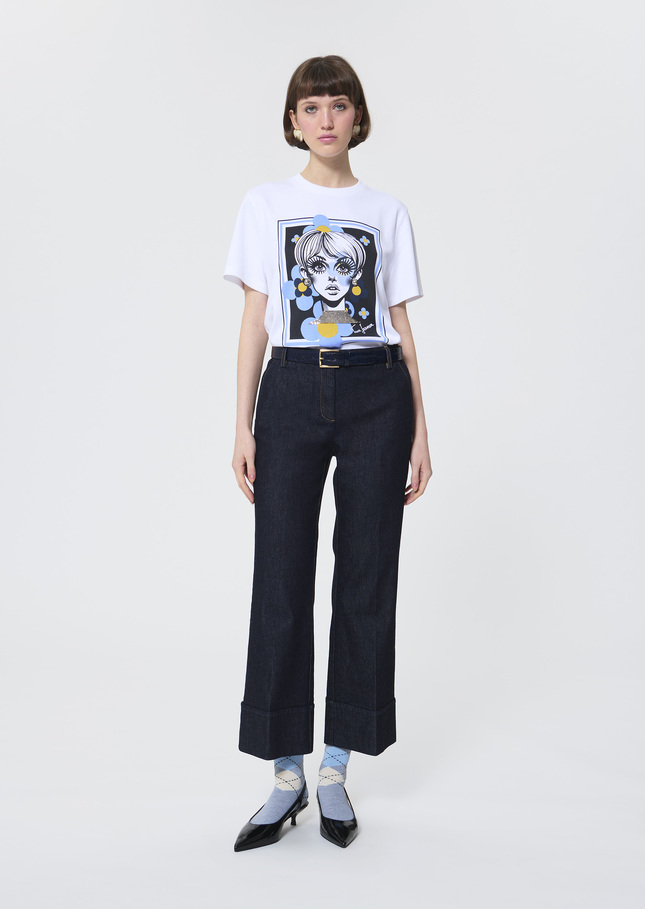 Taratwiggy T-Shirt white cotton White TARA JARMON CH