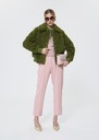 Bianca Jacket green faux fur boucle Cactus TARA JARMON CH