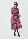 Carolane shirt ecru jacquard floral Craie TARA JARMON CH