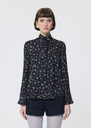 Colette shirt midnight blue floral print Night TARA JARMON CH