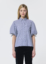 Caly Shirt midnight blue in mini gingham Night TARA JARMON CH