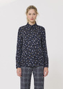 Charlotte shirt midnight blue floral print Night TARA JARMON CH