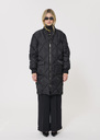 Danielle quilted down jacket black monogram pattern Black TARA JARMON CH