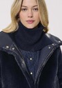 Eclipse Detachable Collar midnight blue wool Night TARA JARMON CH
