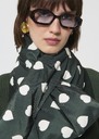 Ethan quilted scarf green Vert anglais TARA JARMON CH