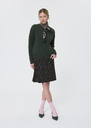 Gibus Vest green in compact merino wool Green TARA JARMON CH