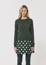 Ginno Vest green merino wool Green TARA JARMON CH