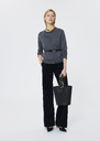 Ginno Vest heather grey merino wool Gray grey TARA JARMON CH