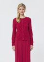 Gerty vest red merino wool Garnet TARA JARMON CH