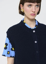 Gibson Vest midnight blue soft wool Night TARA JARMON CH