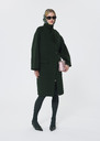 Mocca Coat double-sided wool green Vert anglais TARA JARMON CH