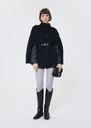 Majorelle cloak midnight blue double-faced wool Night TARA JARMON CH