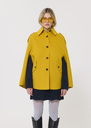 Majorelle cloak lemon yellow double-sided wool Lemon yellow TARA JARMON CH