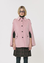 Majorelle cloak pale pink double-sided wool Blush TARA JARMON CH