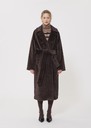 Michelle Coat brown faux fur Chocolate TARA JARMON CH
