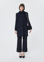 Mado Coat midnight blue woolen cloth Night TARA JARMON CH