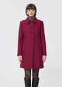 Madeline coat red woolen cloth Garnet TARA JARMON CH