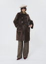 Maurizio Coat brown faux fur Chocolate TARA JARMON CH