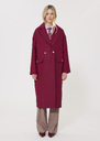Milo Coat red wool cloth Garnet TARA JARMON CH