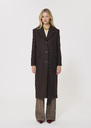Matthew Coat brown woolen cloth Chocolate TARA JARMON CH