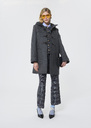 Manoelli Coat grey woolen cloth Grey TARA JARMON CH