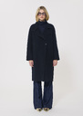 Mafalda Coat midnight blue double-faced wool Night TARA JARMON CH