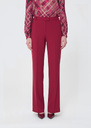 Poupee Pants red in cold wool Garnet TARA JARMON CH