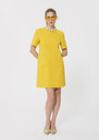 Renata dress yellow double canvas Lemon yellow TARA JARMON CH
