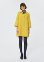 Robe Ross Lemon yellow in a fluid crepe Lemon yellow TARA JARMON CH