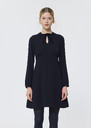 Roxanne Dress midnight blue crepe Night TARA JARMON CH