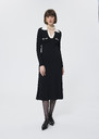 Remi sweater dress black ribbed knit Black TARA JARMON CH